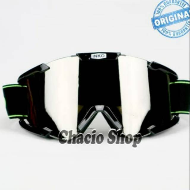 Goggle Cross / Kacamata Helm Cross Inko Silver