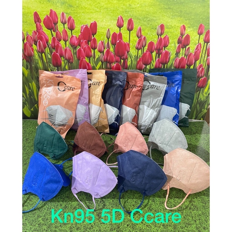 MASKER KN95 MOUSON CCARE 5D POKANA MIX WARNA 1PACK 10PCS TERMURAH