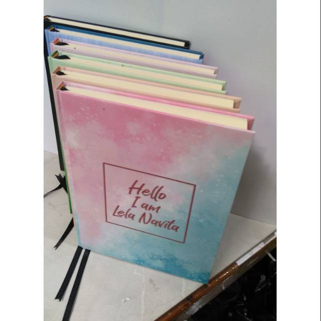 

Bloknote A5 HARD COVER isi BOOK PAPER 72gsm & HVS 80gsm(desain custom)/MURAH/CEPAT/BAGUS bisa nego*