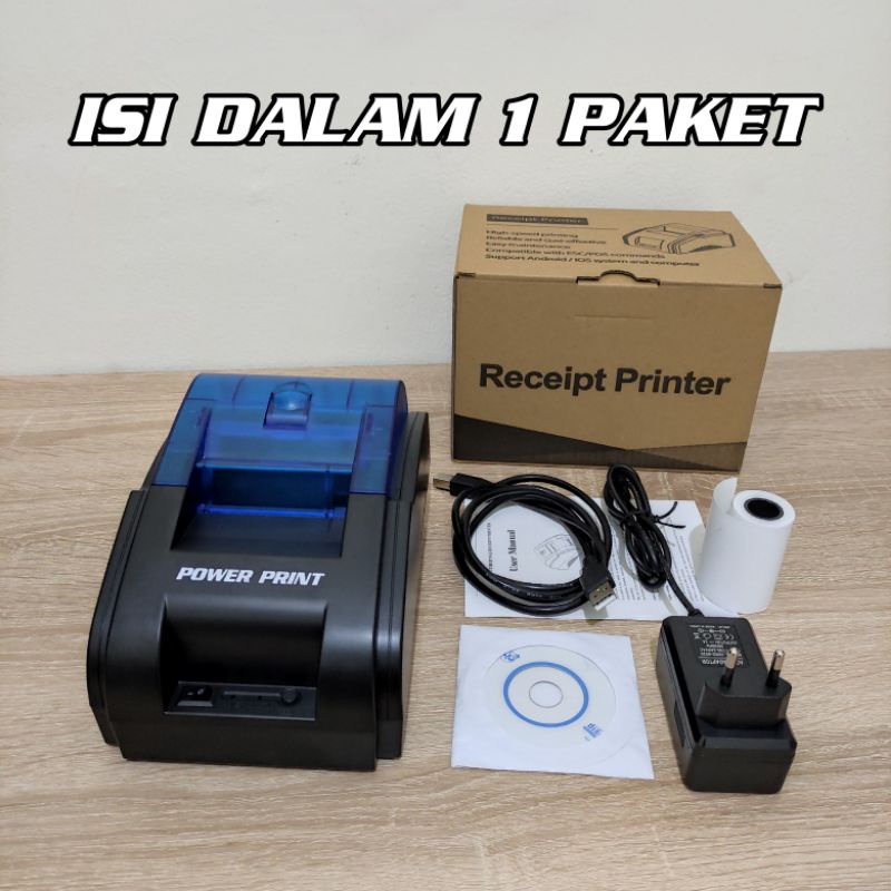 PRINTER BLUETOOTH CETAK RESI STIKER THERMAL BARCODE 58MM PRJ58D