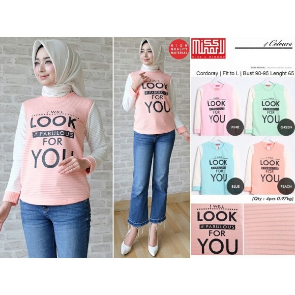 sweater blus tebal 2tone look 4 u