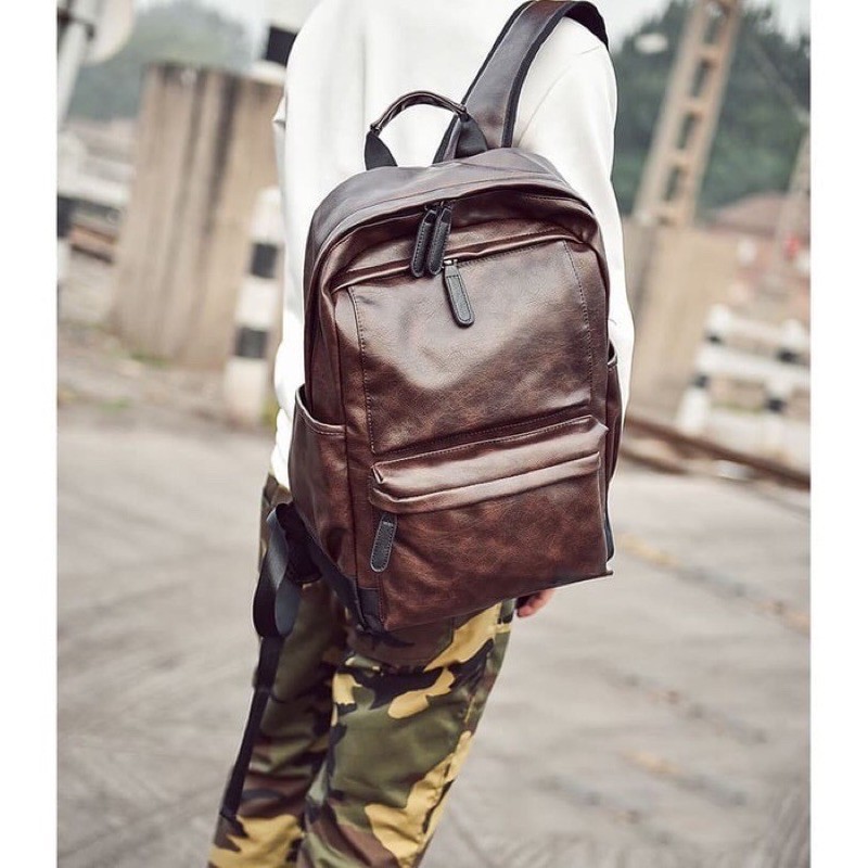 BEST SELLER TAS RANSEL KULIT ERVARD - BACKPACK PREMIUM QUALITY - . Tas Punggung Pria &amp; Wanita