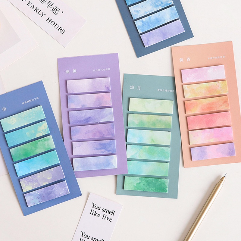 120 Lembar Stiker Label Klasifikasi Warna Gradasi