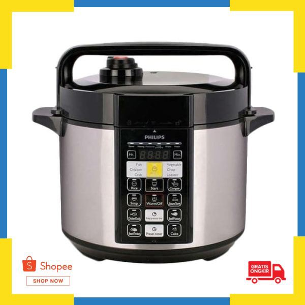 Bisa Bayar Ditempat ( COD ) PHILIPS Electric Pressure Cooker HD2136 - HD 2136 Garansi resmi Keren