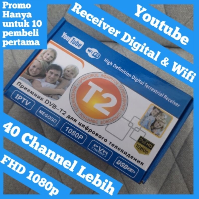 STB TV Digital DVB T2 WIFI dengan YouTube - STB TV - STB TV Digital tv murah berkualitas