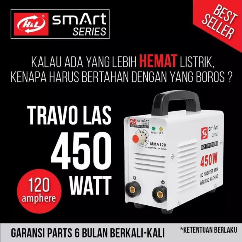 H&L trafo mesin las smart series 120 listrik kecil sale cuci gudang