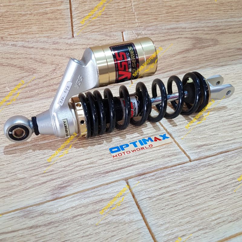 YSS SINGLE SHOCK MIO / CLICK GOLD SERIES G-PLUS BLACK / BLACK / GOLD ORIGINAL