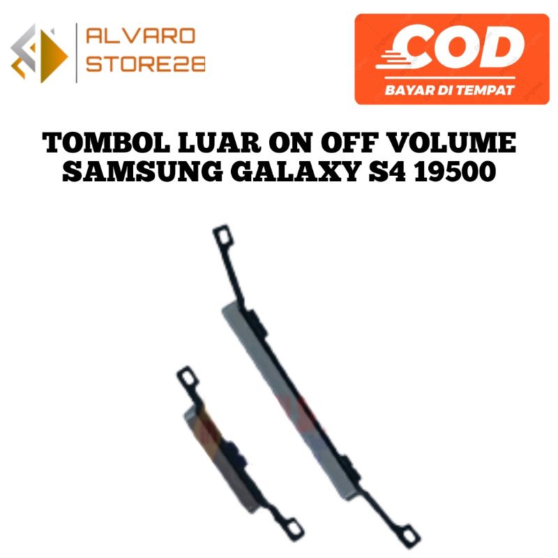 TOMBOL LUAR SAMSUNG I9500 ON OFF INCLUDE VOLUME / TOMBOL RUBBER SAMSUNG GALAXY S4 ON OFF VOL