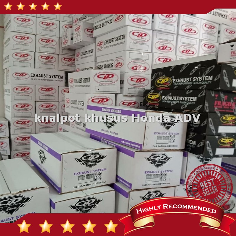 Beli Knalpot CLD Racing type SHARK series untuk motor Honda ADV 150cc