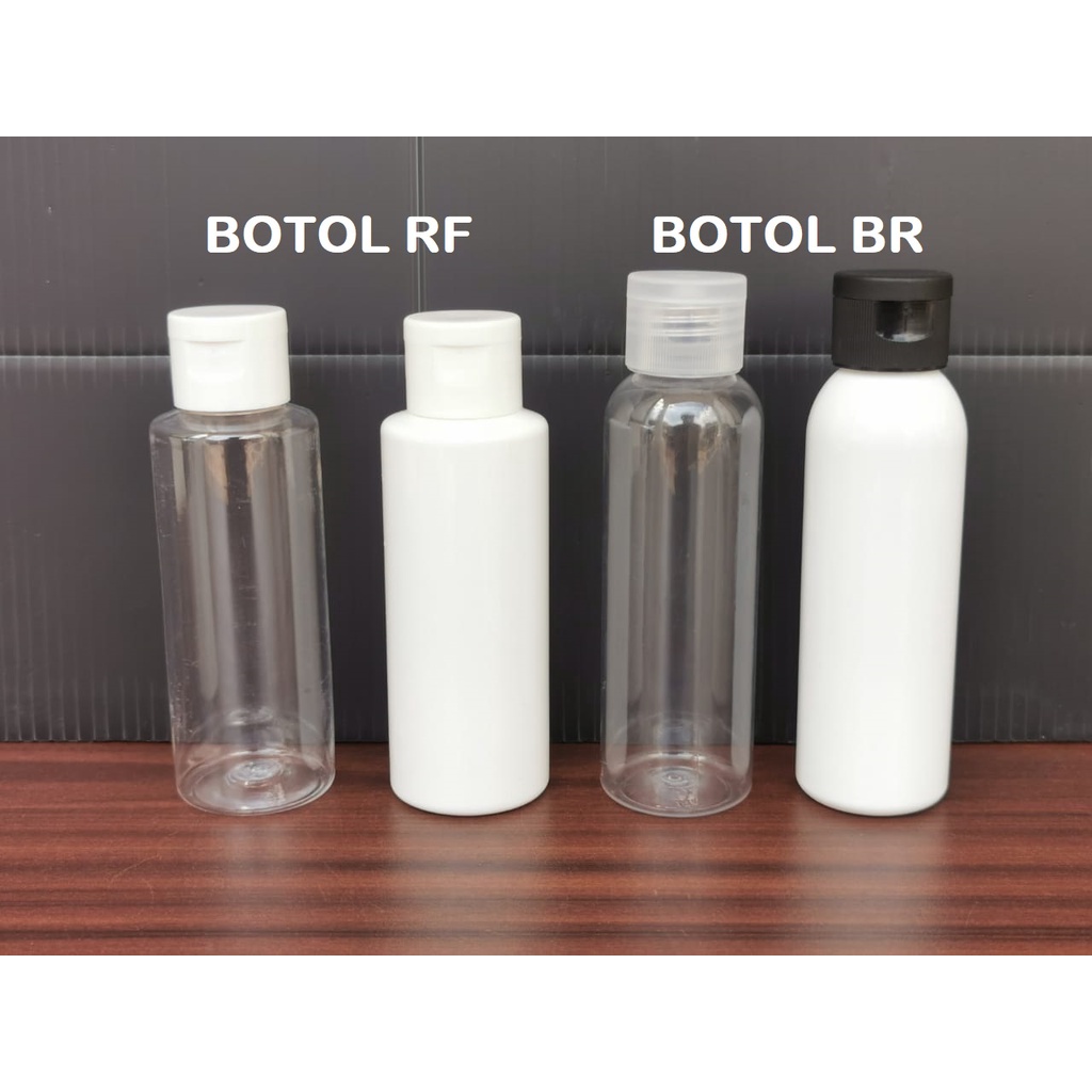 Botol PET 100 ml 100ml FLIPTOP FLIP TOP Bening Clear Transparan