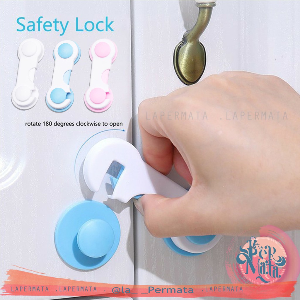 Kunci Pengaman Pintu Laci / Furniture Safety Lock SQR - LPM Shop