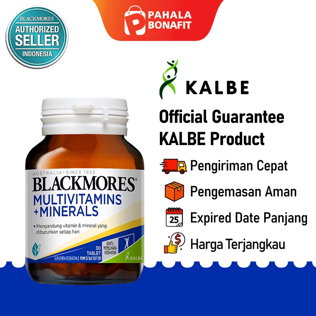 Jual Blackmores Multivitamin + Minerals (30) | Vitamin B Kompleks ...