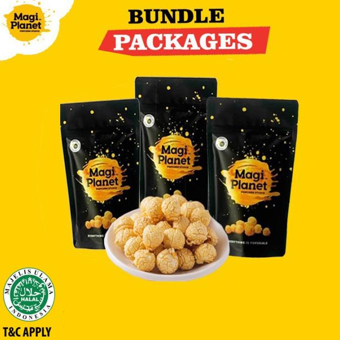 

3 Classic Pack Magi Planet Popcorn - Bundle 110GR