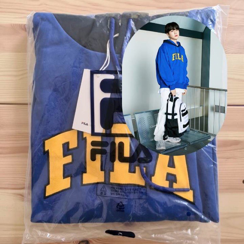 READY STOCK OFFICIAL BTS SUGA HOODIE FILA NEW BEGINNING