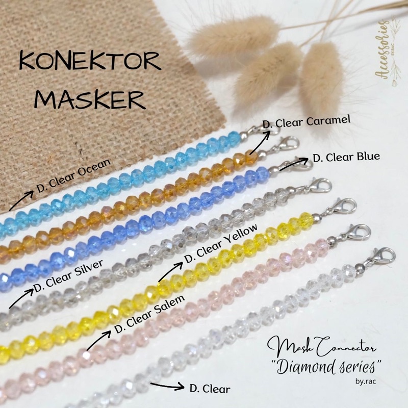 MASK CONNECTOR 6mm / KONEKTOR MASKER HIJAB by RAC