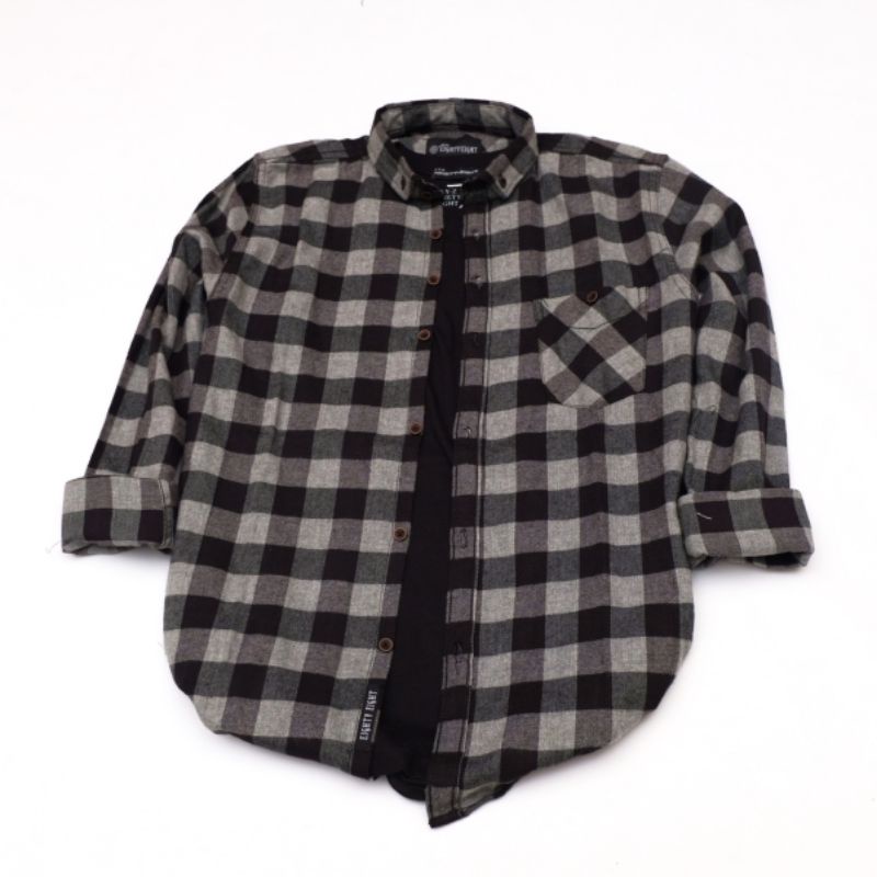 Kemeja Flanel Lengan Panjang Unisex st211