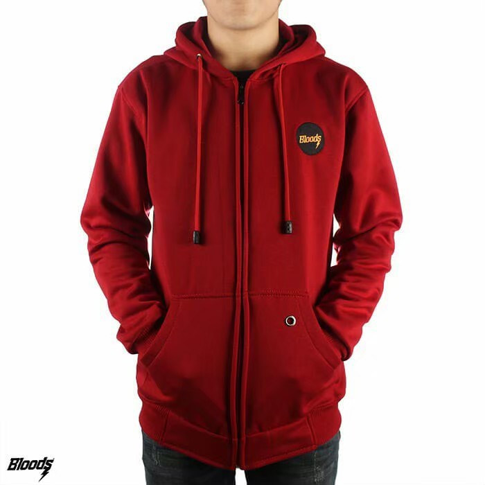 Jaket Hoodie  Pria Polos  Maroon Jumper Suiter Cowok Unisex 