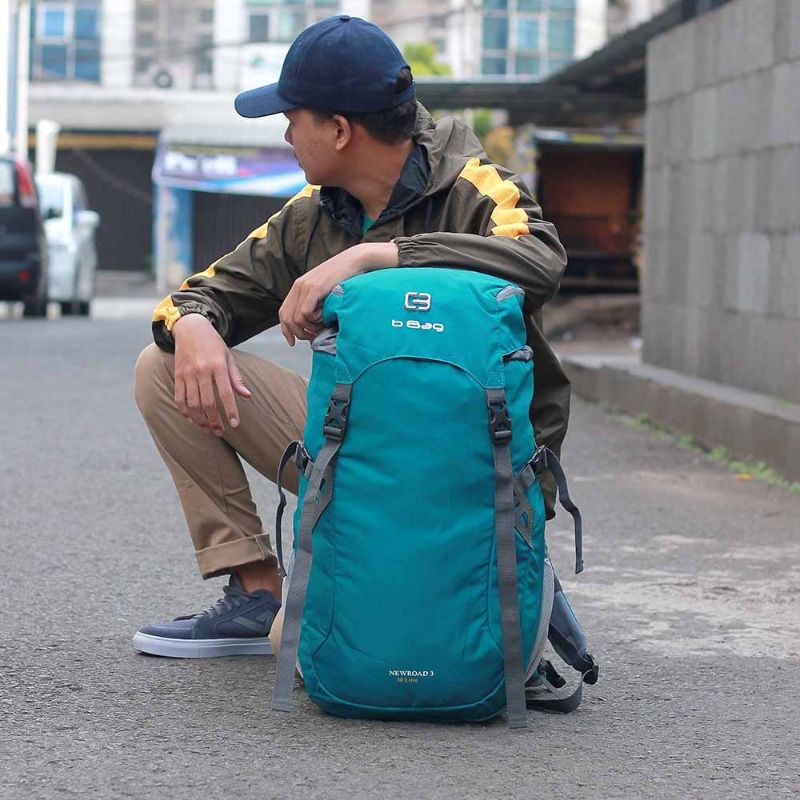 Bos - Tas Gunung Carrier Newroad 3 50 Liter Pria Wanita Keril Punggung Original Premium Terbaru