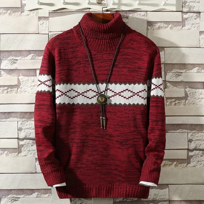 pojoksweater.id - Sweater Rajut Longneck Suitable Tribal Kualitas Terbaik