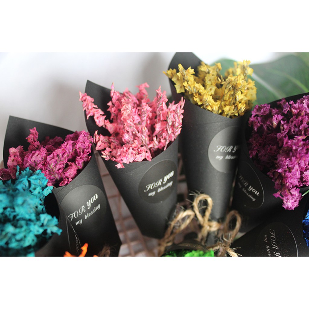 Bunga Kering Buket Mini Dried Flower Bouquet Kecil Buding Floret