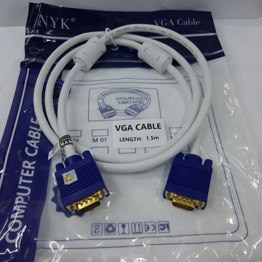 Kabel VGA 1.5 M NYK Gold Plate 1.5M -  1.5 Meter