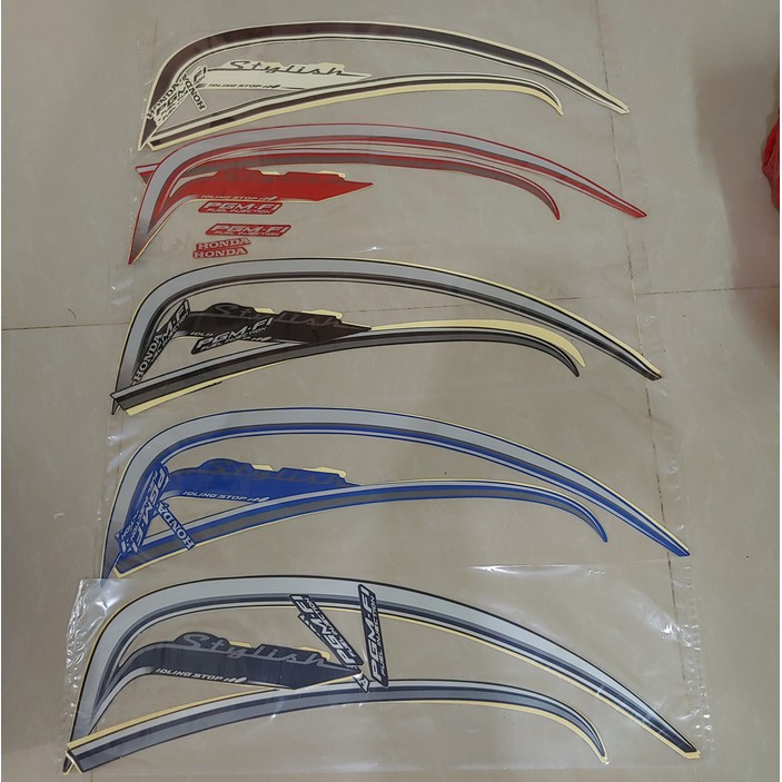 Stiker Bodi & Lis Body & Striping Scoopy 2015 Stylish