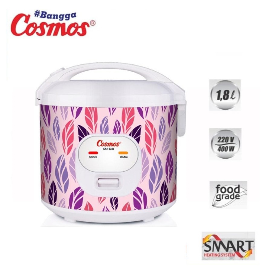 Magic Com Cosmos CRJ323S 1.8 liter - Rice Cooker Cosmos 323SSO 3in1 CRJ-323S CRJ 323 S SSO SSV SWG