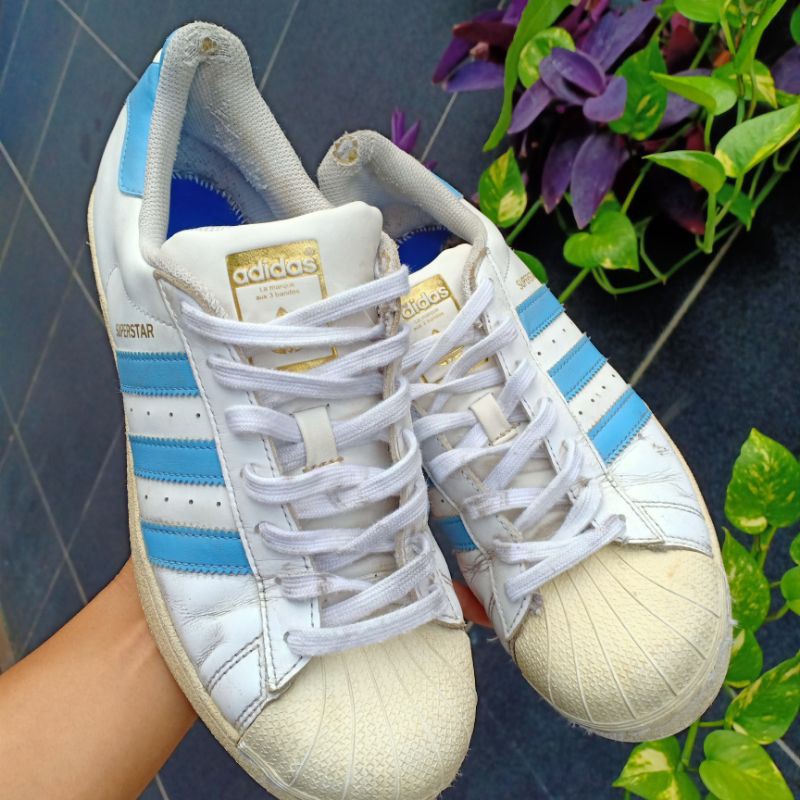 SEPATU SECOND ADIDAS SUPERSTAR SIZE 41 BAHAN KULIT