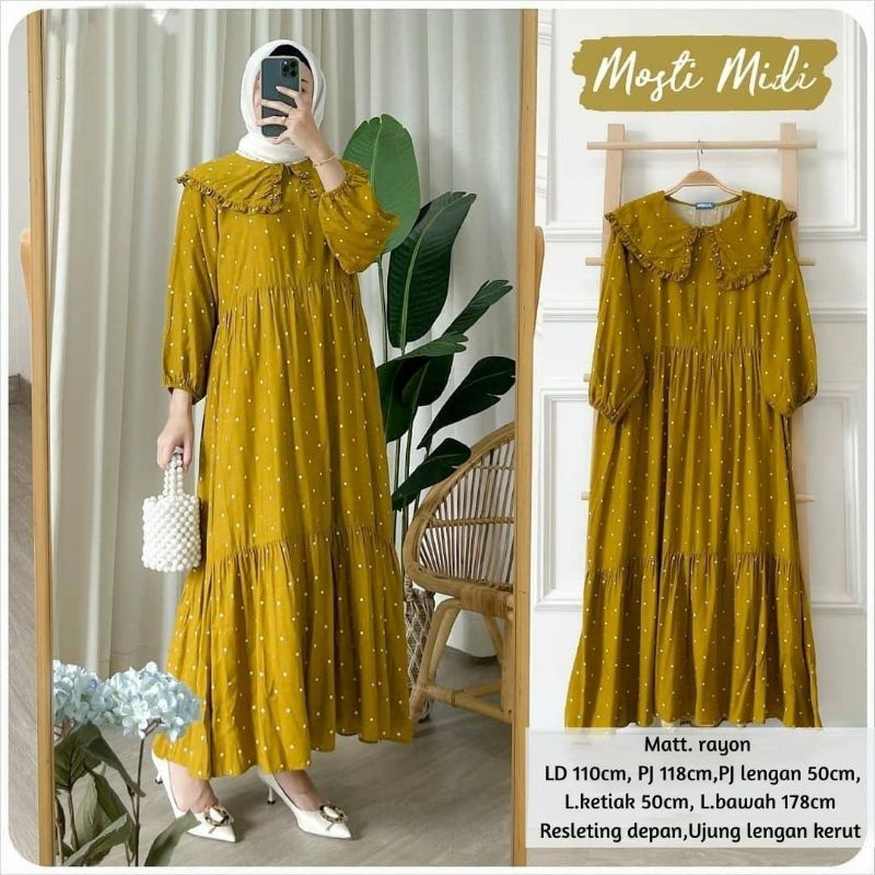 TERMURAH PROMO MIDI DRESS GAMIS SANSO MOSTI FUBU ISCHO GETA UNINA JOLIE FLOZA YELOVA RELIA AYOM OZHIN PICO NICOLA RASBERY PURA MERLY DELFI TULIP CAMPA SUCI FLORA DANBO