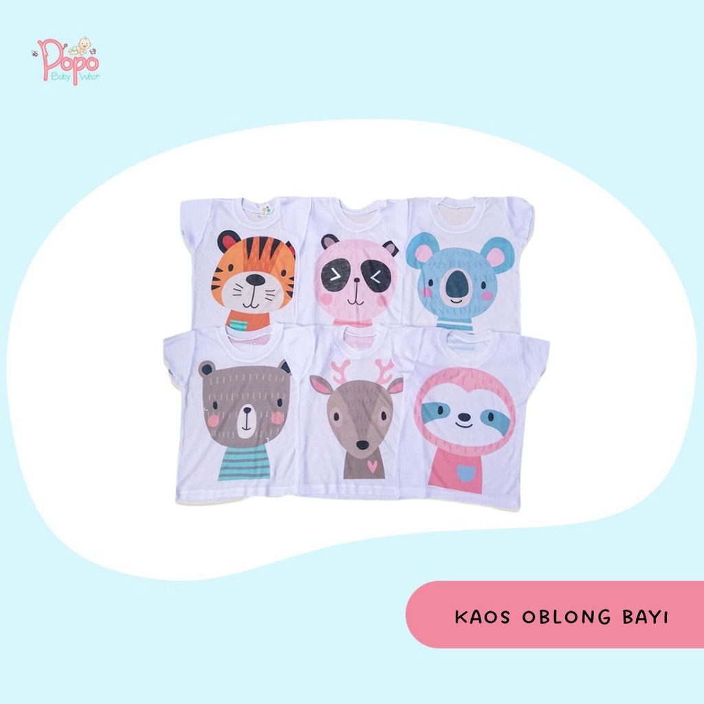 12pcs/ 1lusin Kaos setali/oblong Bayi motif (WARNA)