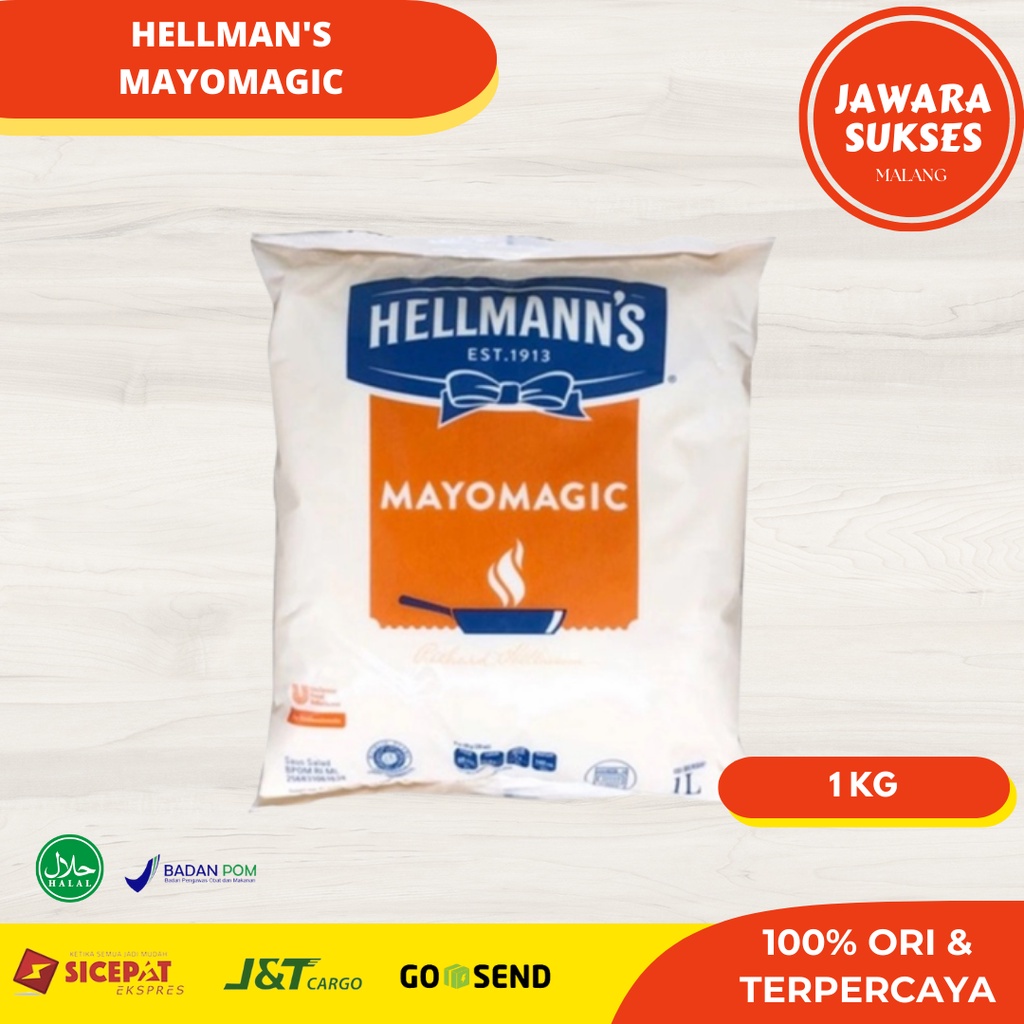 

Hellman's Mayo All Purpose 1 Liter | Real Mayones | Hellmann Mayonnaise