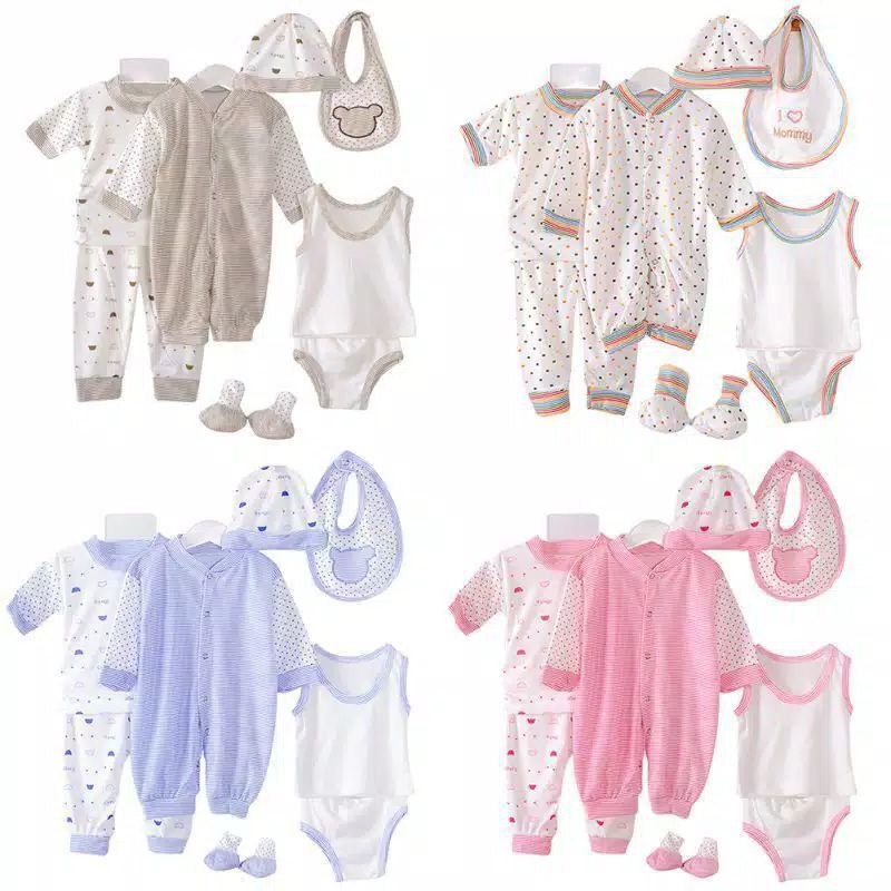 LIN9034 - 8 in 1 IMPORT Baby Set Cotton