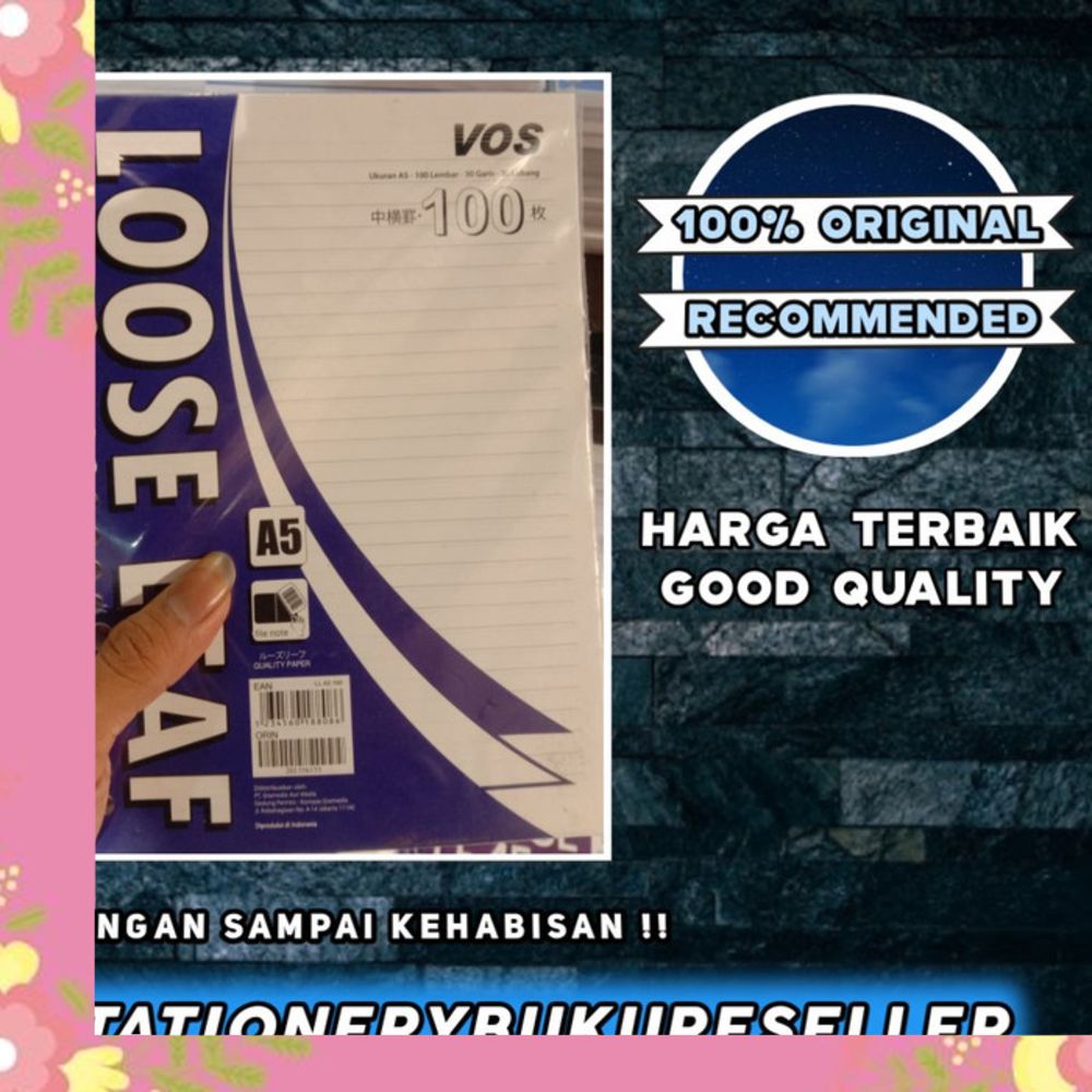 

Loose leaf A5 isi 100