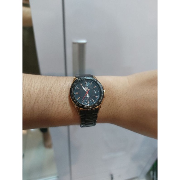 Jam Tangan Wanita Prelove/ Jam Tangan Mirage/ Jam Mirage Hitam 3 ATM Water Resistant/ Jam Tangan Kec