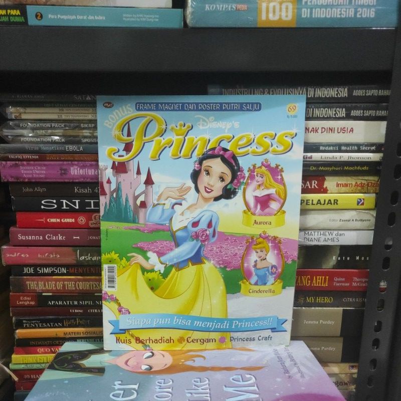 MAJALAH ORIGINAL DISNEY'S PRINCESS BEKAS TANPA BONUS