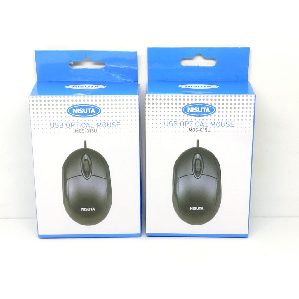 Mouse Kabel NISUTA USB Optical Mouse Cable Kwalitas Bagus Harga Terjangkau