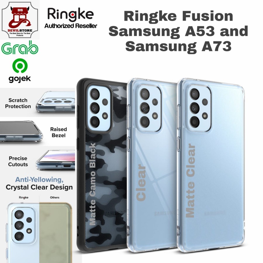 Ringke Fusion Case Samsung A53 Hybrid Case Samsung A73 Casing A53 A73