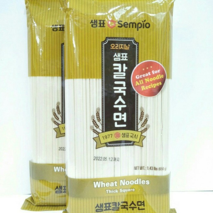 

Mi Kering Kal Guksu - Wheat Noodle Thick Square 650gr Sempio