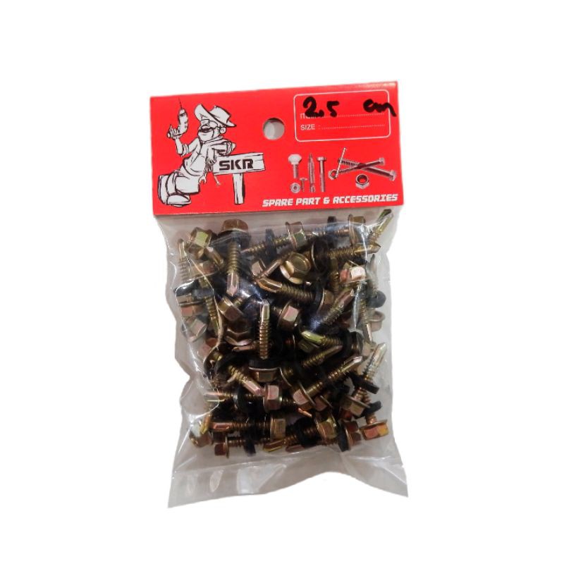 baud roofing/skrup roofing 2,5cm dan 3cm isi 50pcs Lions