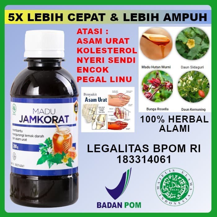 

JAMKORAT Madu Kolesterol dan Asam Urat