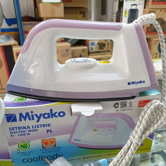 ELEKTRONIK ELEKTRONIK RUMAH TANGGA MIYAKO SETRIKA EI-1008M HR1606