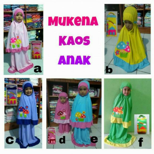 Mukena kaos anak