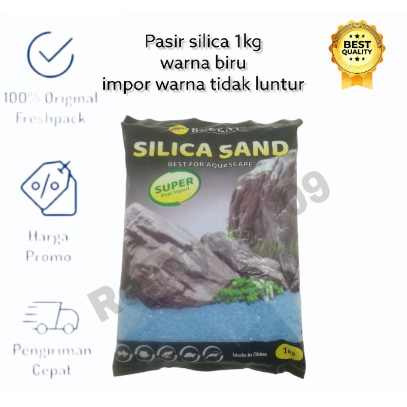 PASIR KANDILA RECENT 1KG BIRU PASIR SILICA HALUS AQUARIUM AQUASCAPE SILIKA