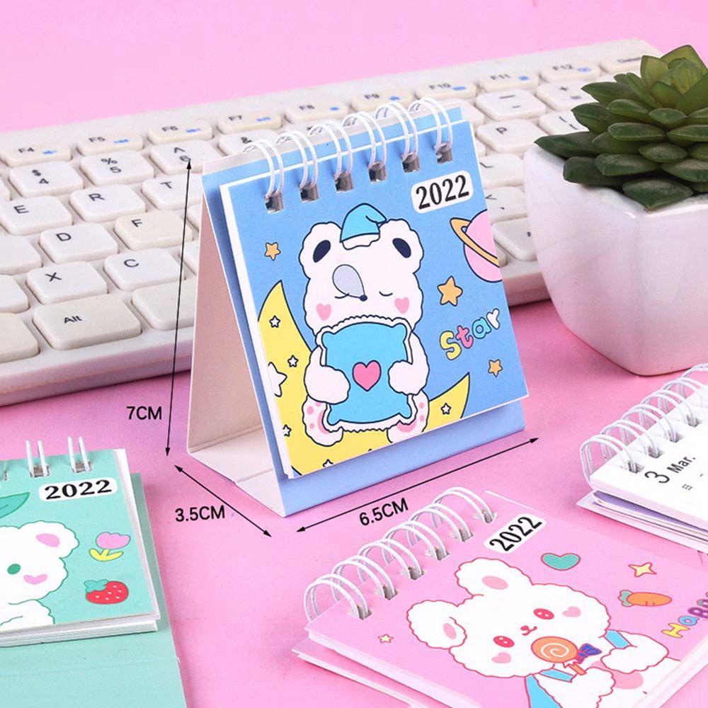 Lanfy 2022kalender Kreatif Kawaii Perlengkapan Kantor Sekolah Alat Tulis Siswa Agenda Tahunan Organizer Jadwal Rencana