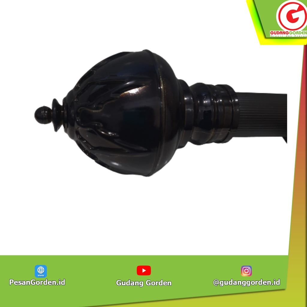 End Cup/Tutup Coklat Gorden Batang Rel Jumbo