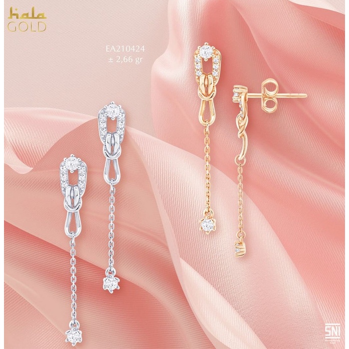 GIWANG ANTING TUSUK PANJANG EMAS HALA GOLD TERIKAT COLLECTIONS