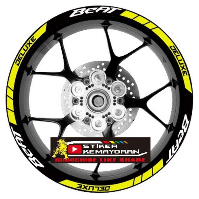 CUTTING STIKER LIST VELG HONDA BEAT DELUXE FI TERLARIS