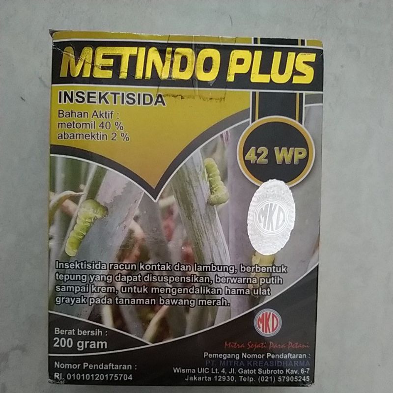 insektisida METINDO PLUS 42WP (2 bahan aktif) 200grm