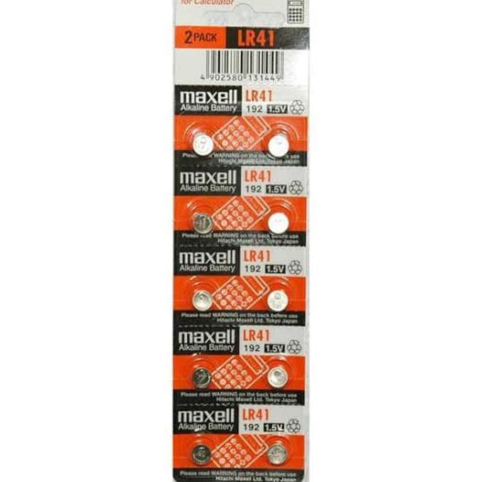 ORIGINAL BATRE / BATERAI / BATTERY MAXELL LR 41 / LR41 / AG 3 / AG3