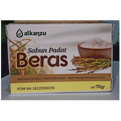 Sabun Beras Alkanzu | sabun batang | sabun mandi | sabun padat 70g